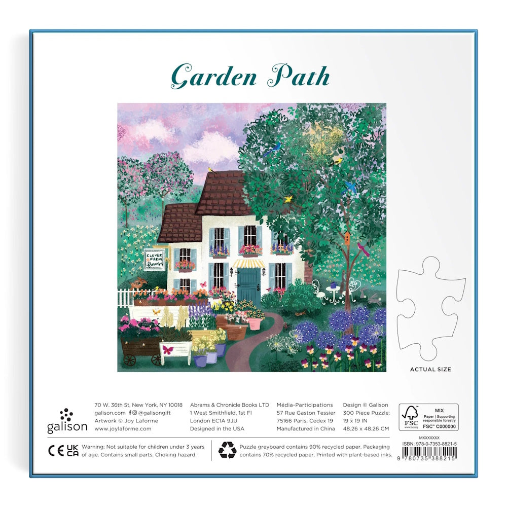 Galison 300 Large Piece Puzzle - Garden Path