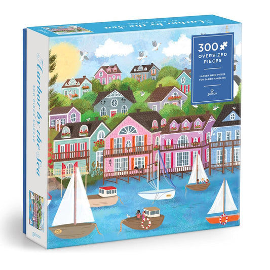 Galison 300 Large Piece Puzzle - Joy Laforme Harbour by the Sea