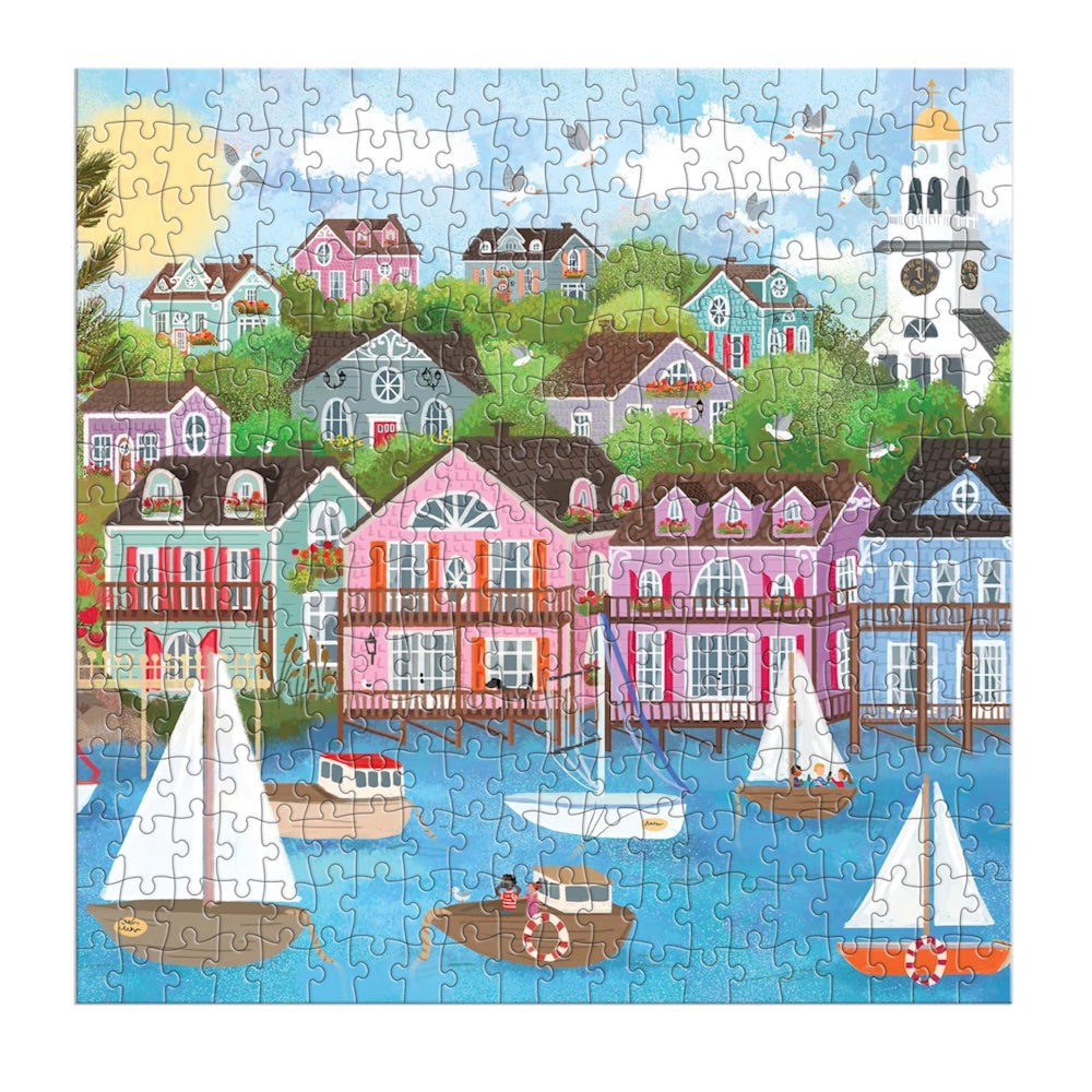 Galison 300 Large Piece Puzzle - Joy Laforme Harbour by the Sea