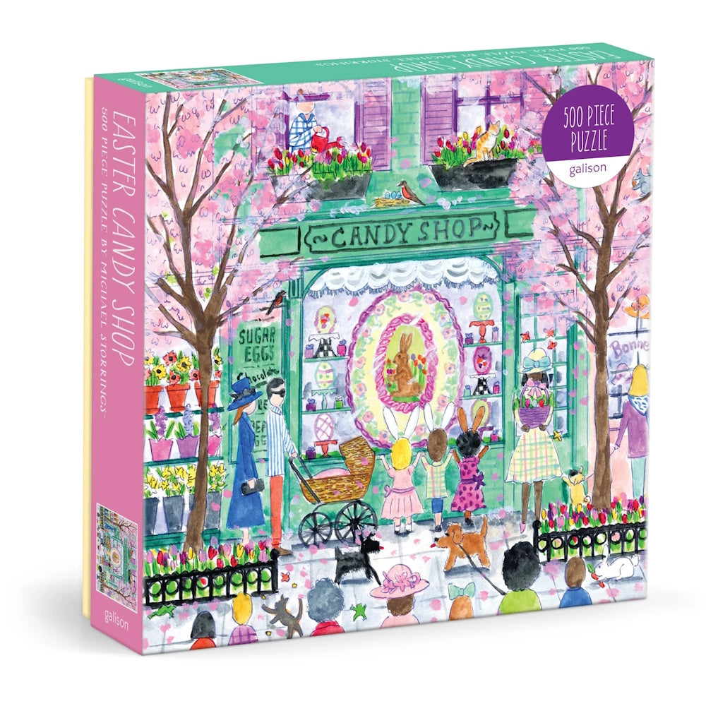 Galison 500 Piece Puzzle - Michael Storrings Easter Candy Shop