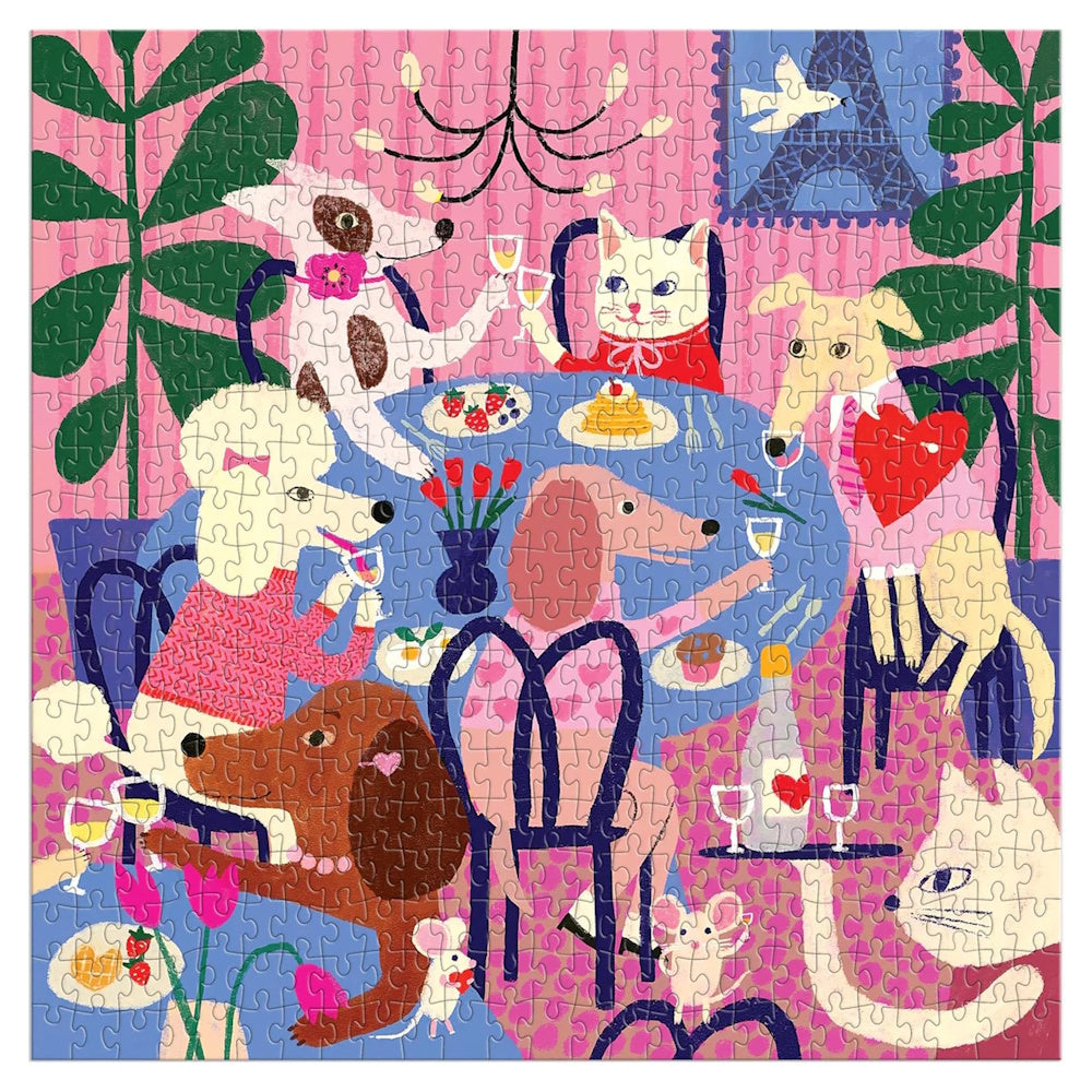 Galison 500 Piece Puzzle - Paws for Love