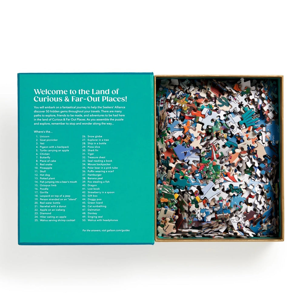 Where's ________? Curious & Far Out Places 500 Piece Search and Find Puzzle