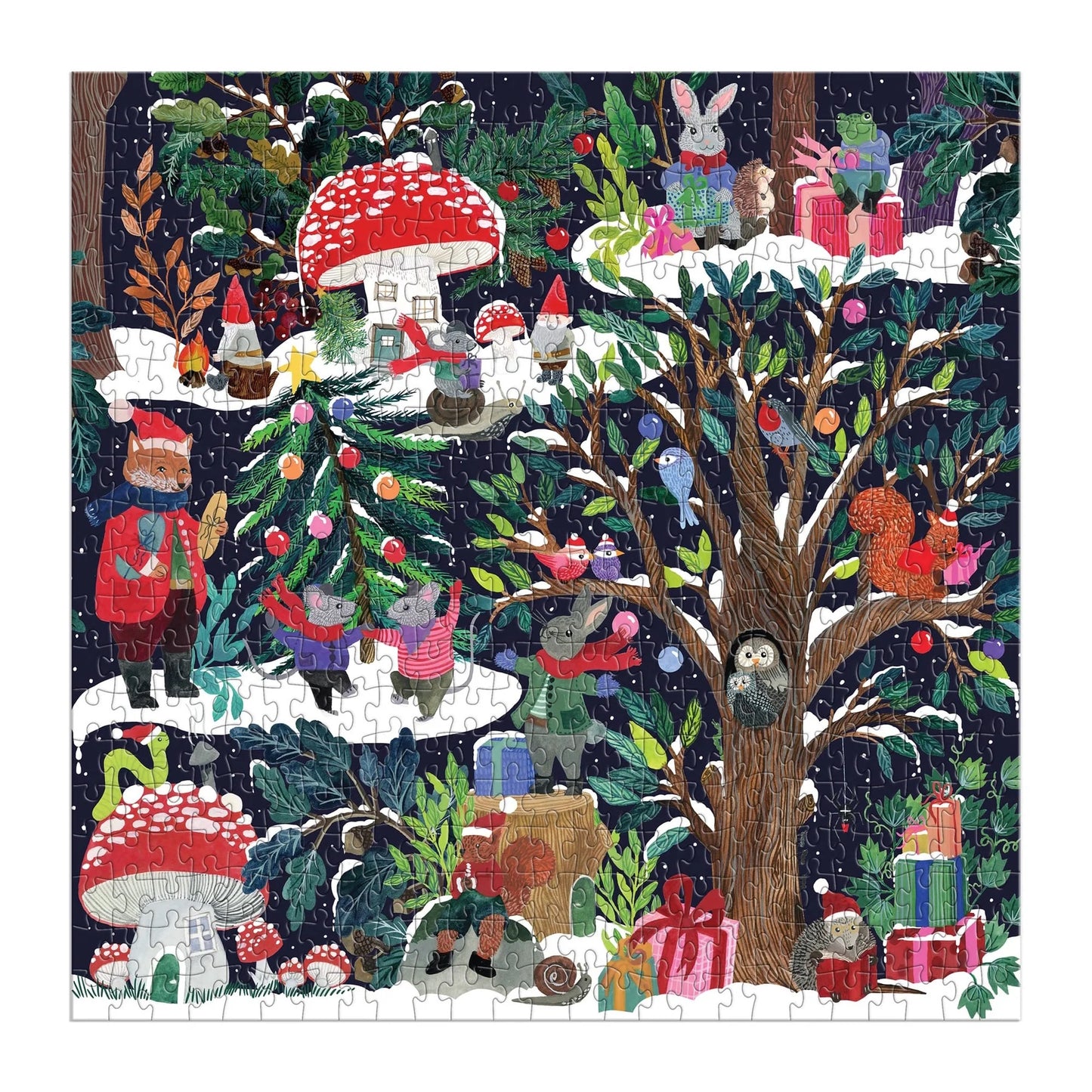 Galison 500 Piece Puzzle - Yuletide Forest