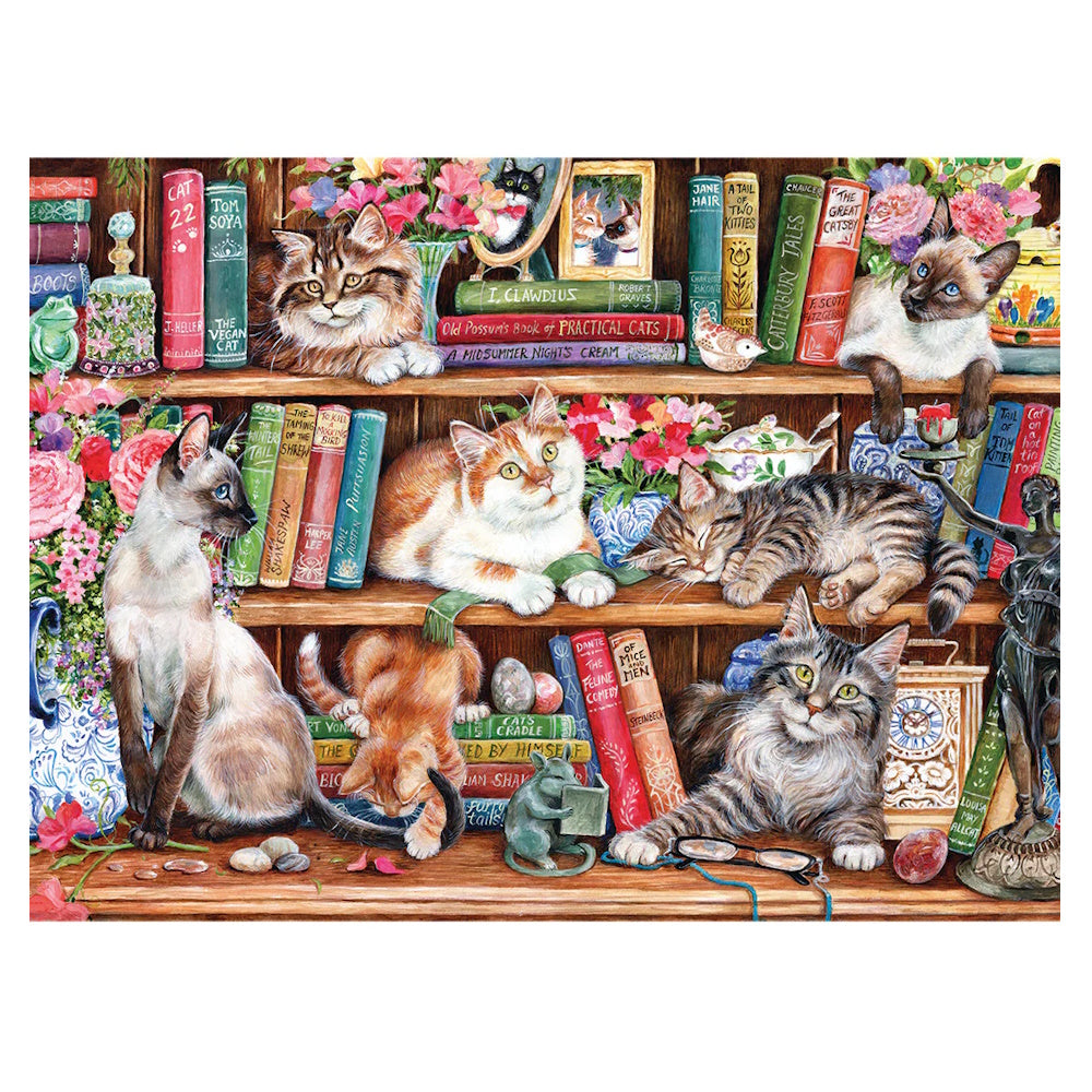 Gibsons 1000 Piece Jigsaw Puzzle - Puss Back in Books