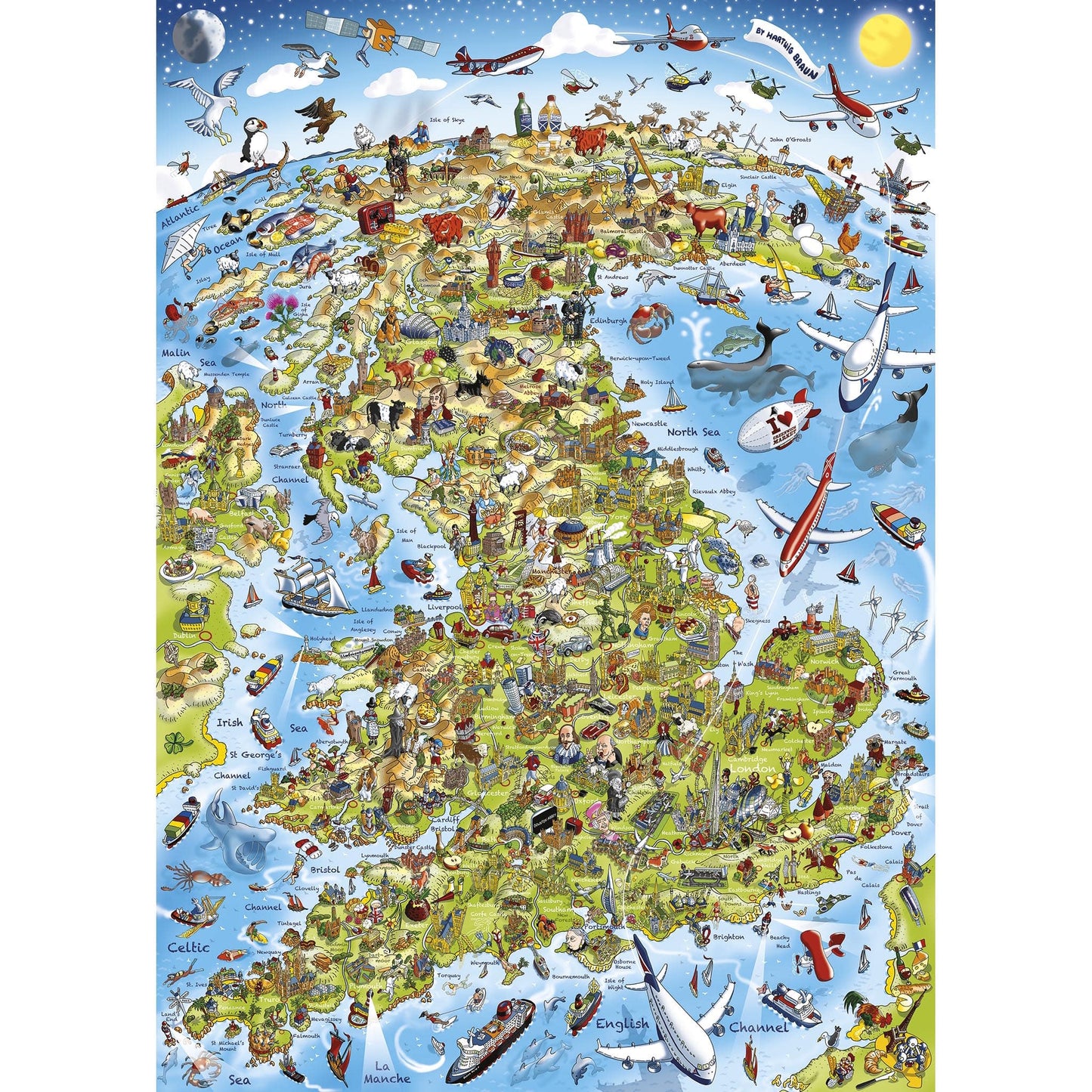 Gibsons 1000 Piece Jigsaw Puzzle - Best of British