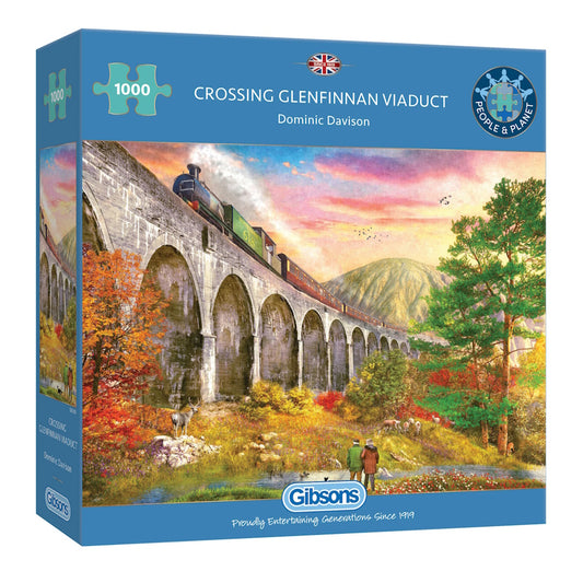 Gibsons 1000 Piece Jigsaw Puzzle - Grossing Glenfinnan Viaduct