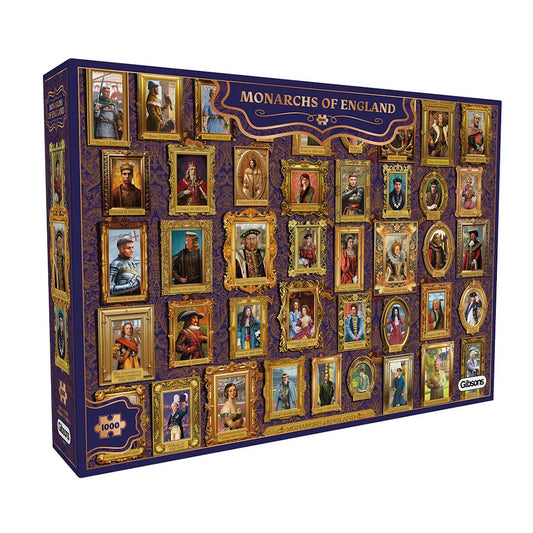 Gibsons 1000 Piece Jigsaw Puzzle - Monarchs of England