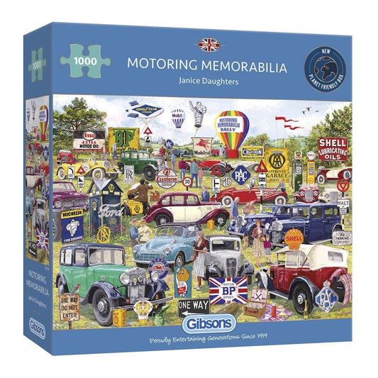 Gibsons 1000 Piece Jigsaw Puzzle - Motoring Memorabilia
