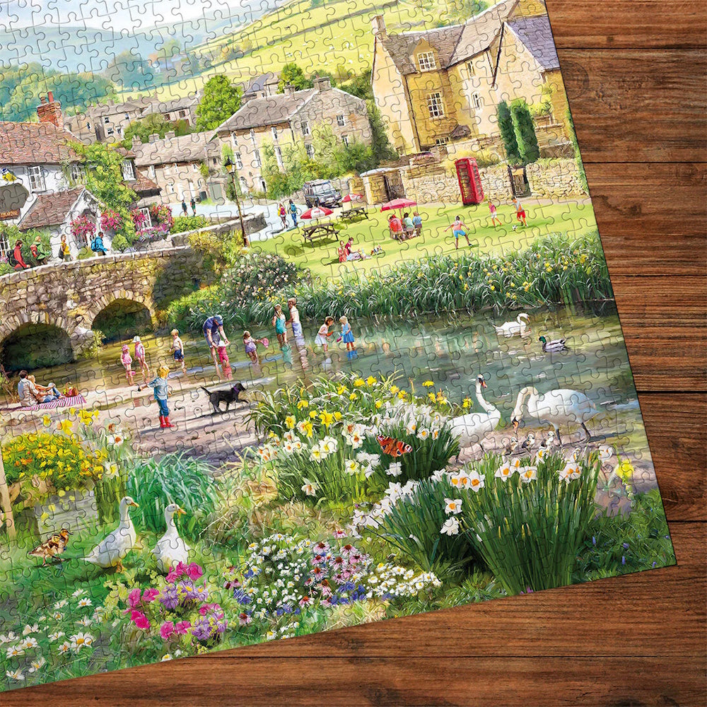 Gibsons 1000 Piece Jigsaw Puzzle - Puddle Ducks & Paddling