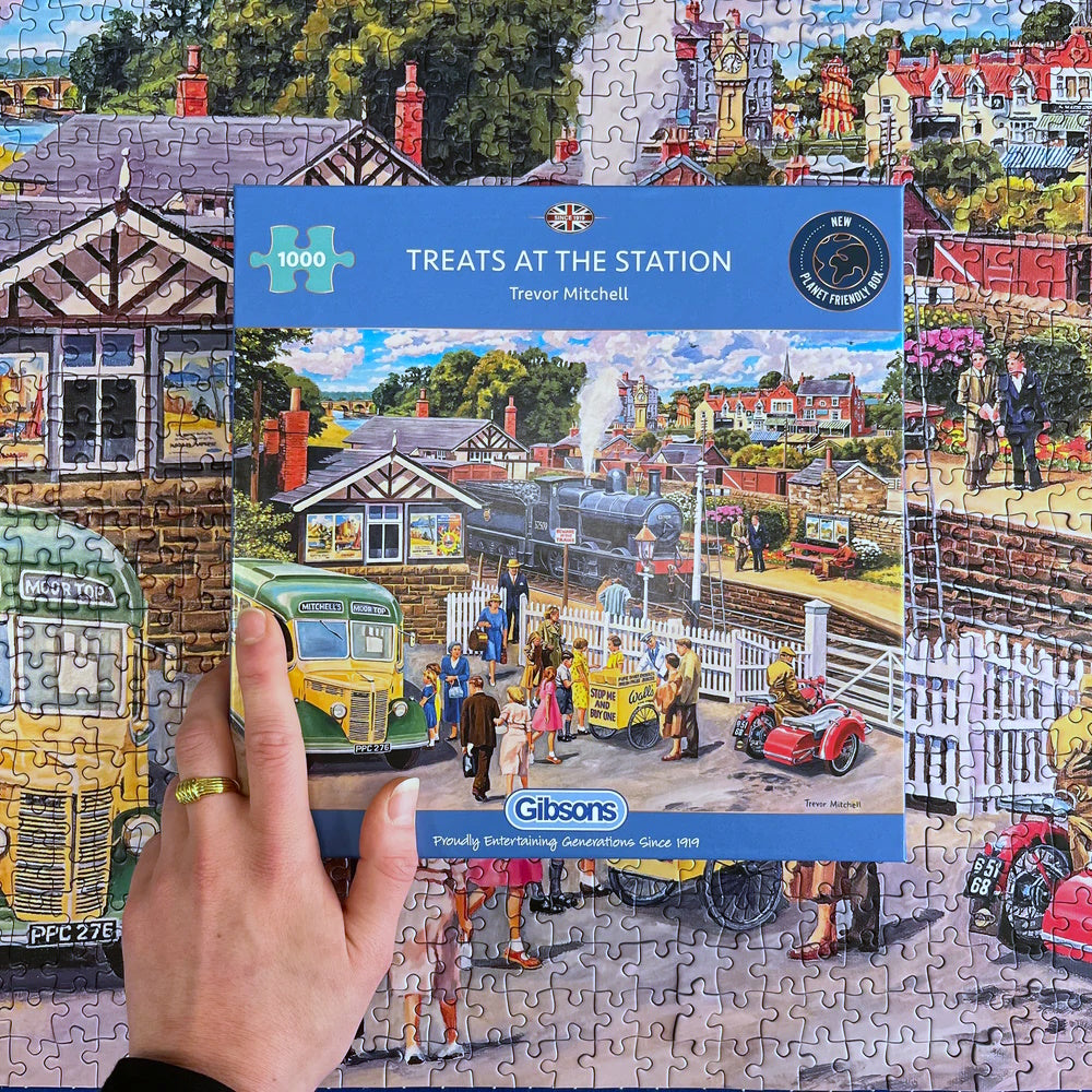 Gibsons 1000 Piece Jigsaw Puzzle - Treats at the Station