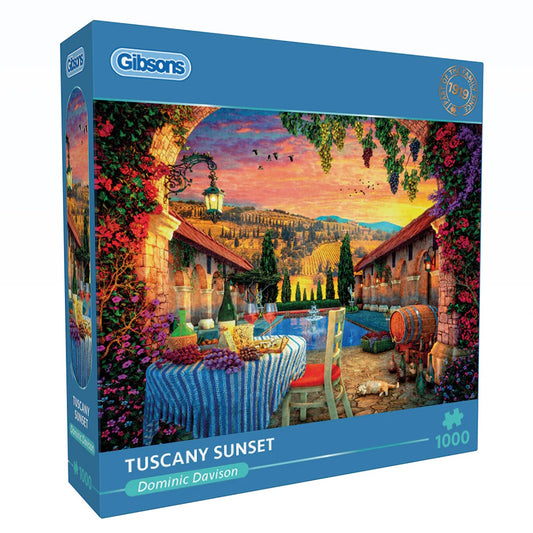 Gibsons 1000 Piece Jigsaw Puzzle - Tuscany Sunset