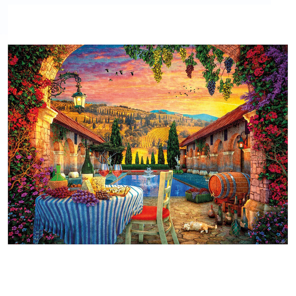 Gibsons 1000 Piece Jigsaw Puzzle - Tuscany Sunset