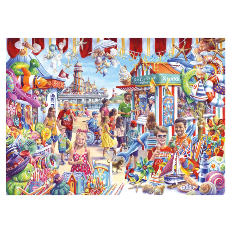 Gibsons 1000 Piece Jigsaw Puzzle - Seaside Souvenirs