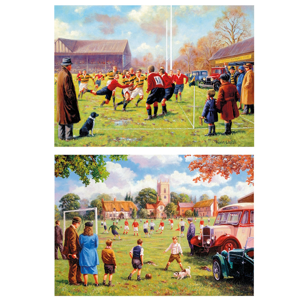 Gibsons 2 x 500 Piece Jigsaw Puzzles - View from the Sidelines