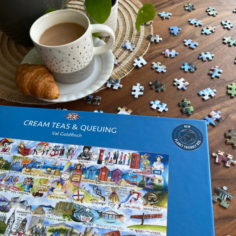 Gibsons 2000 Piece Jigsaw Puzzle - Cream Teas & Queuing