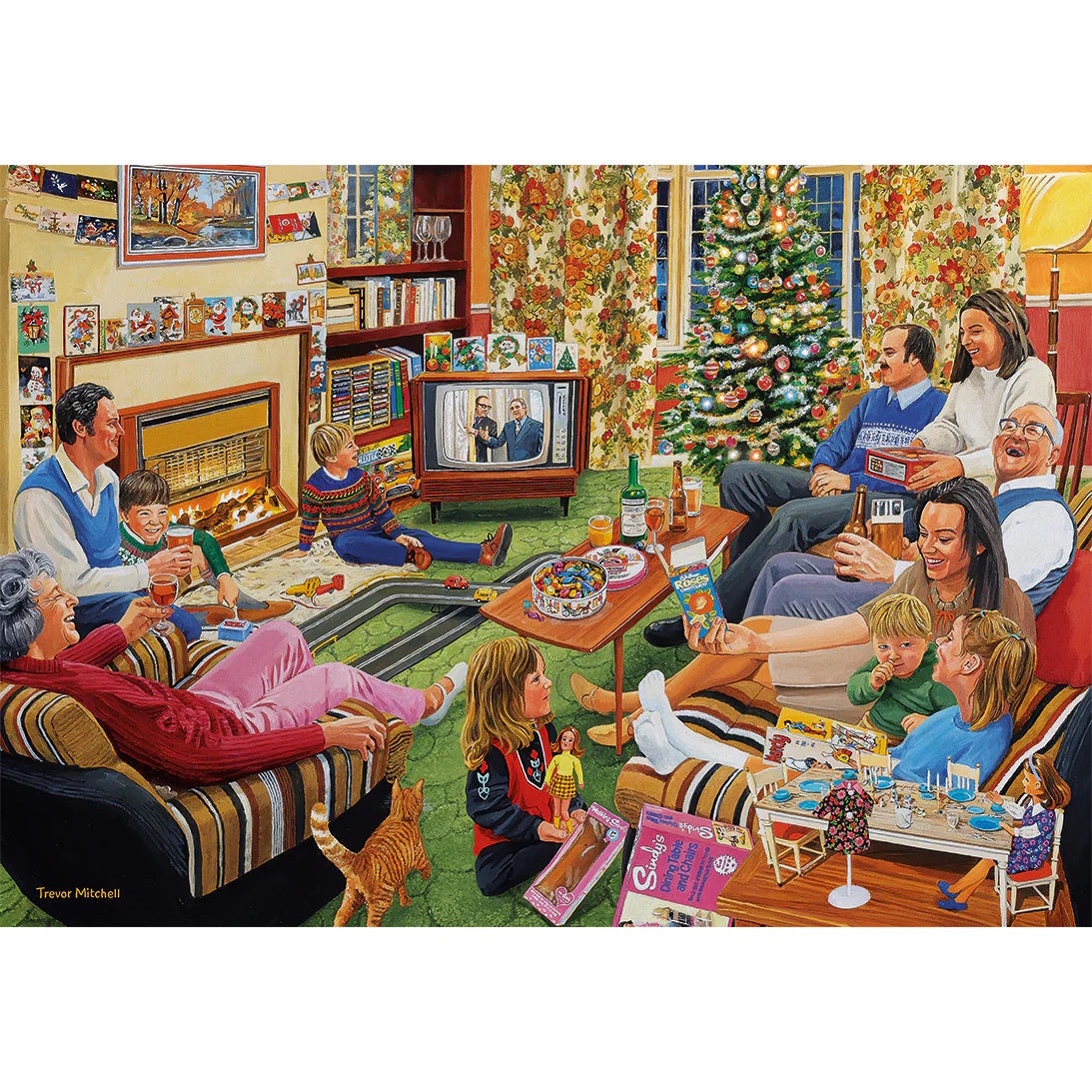 Gibsons 4 x 500 Piece Jigsaw Puzzles - A Christmas to Remember