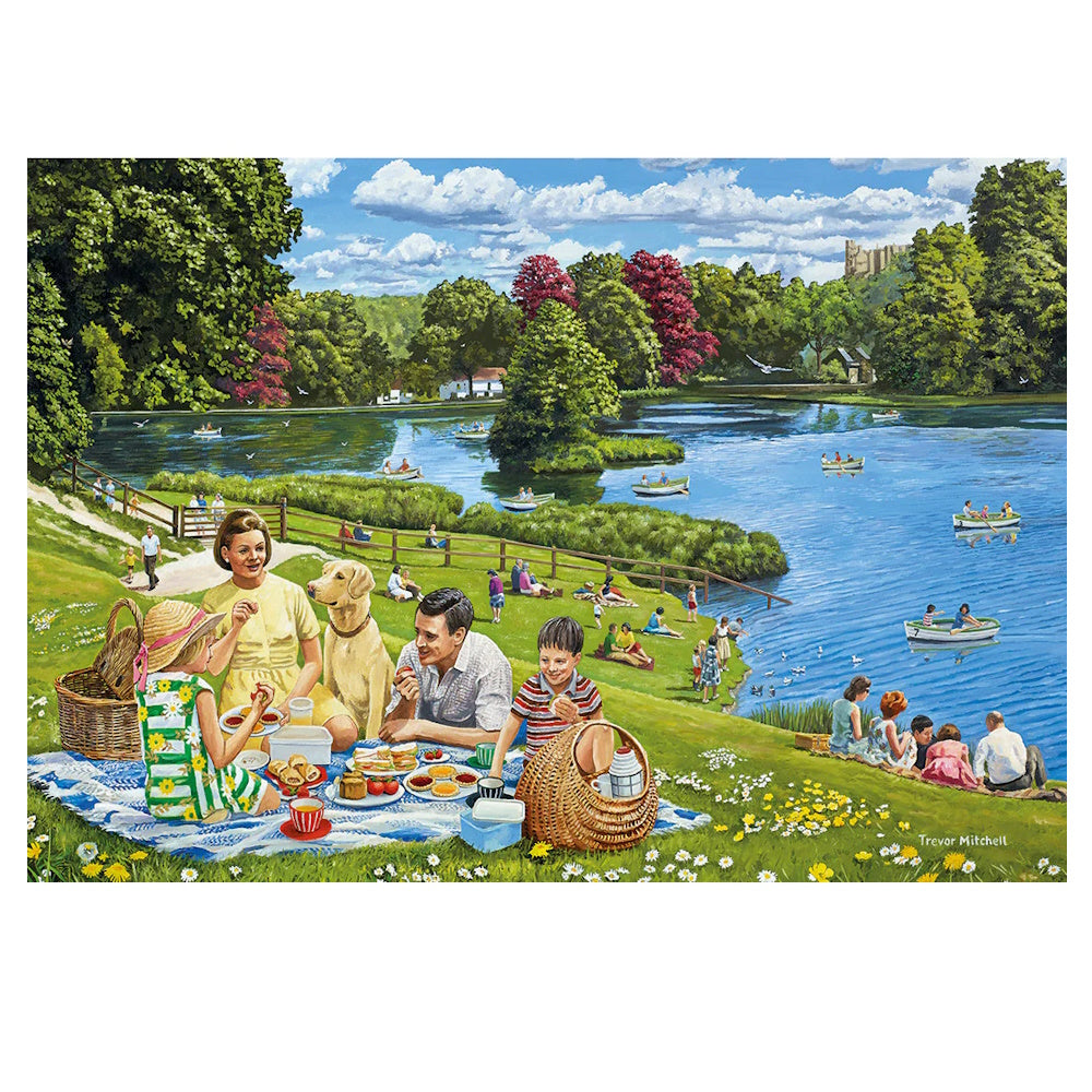 Gibsons 4 x 500 Piece Jigsaw Puzzles - Day Trip to Arundel