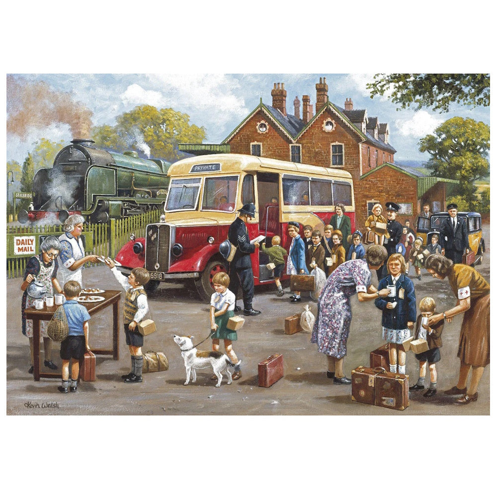 Gibsons 4 x 500 Piece Jigsaw Puzzles - The Evacuees