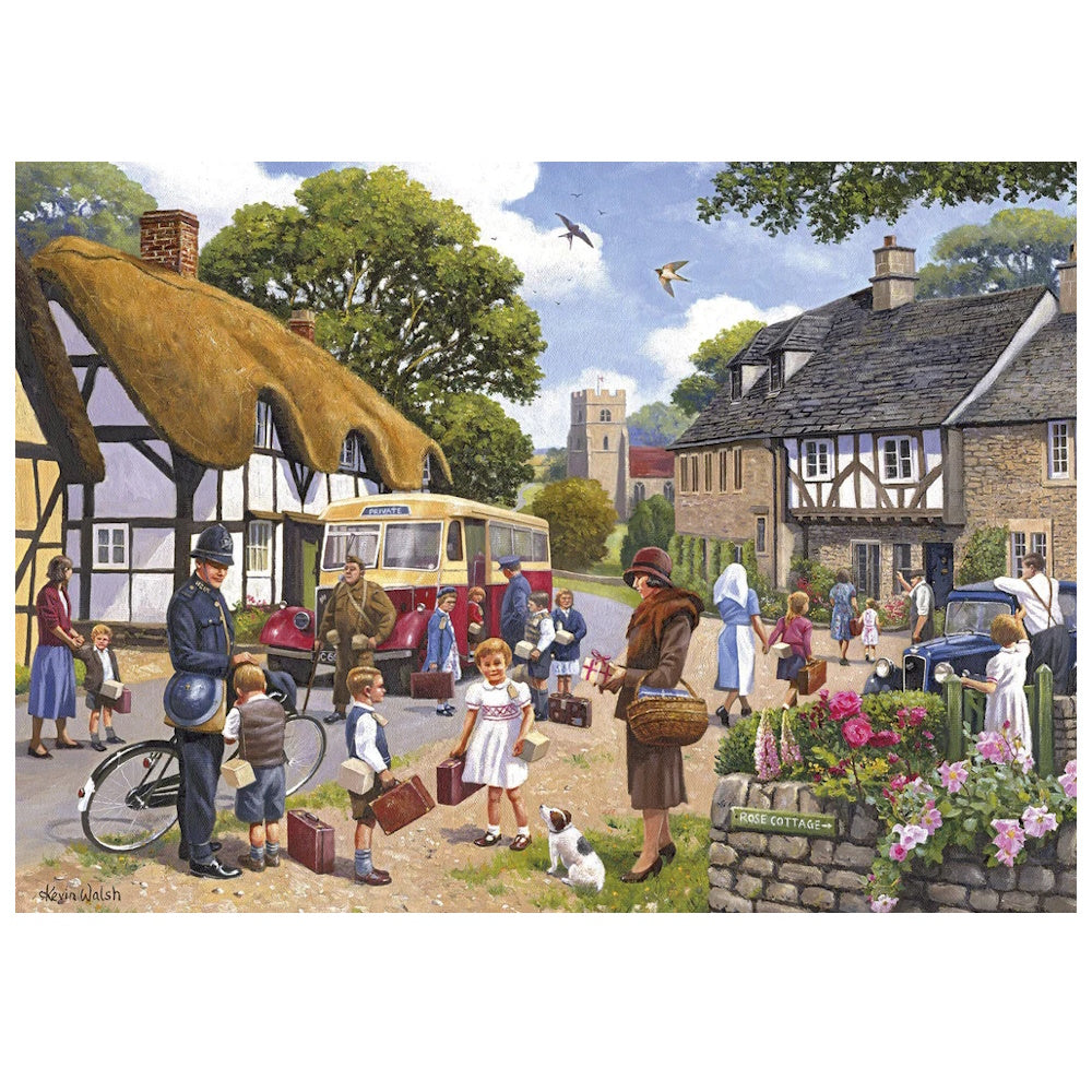 Gibsons 4 x 500 Piece Jigsaw Puzzles - The Evacuees