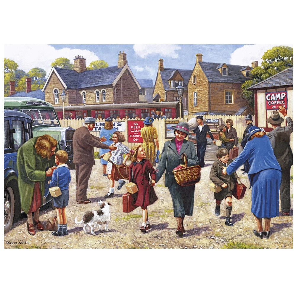 Gibsons 4 x 500 Piece Jigsaw Puzzles - The Evacuees