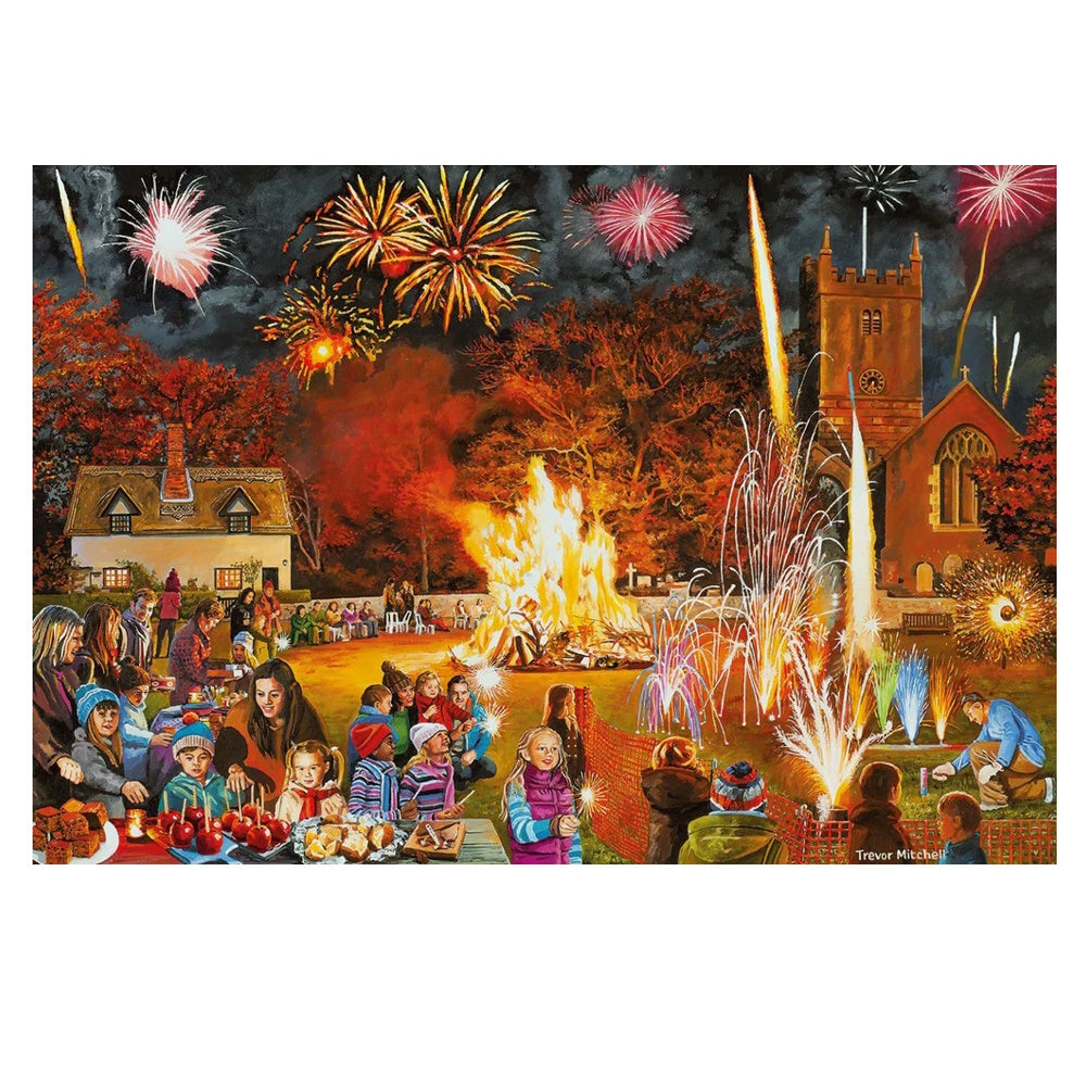 Gibsons 4 x 500 Piece Jigsaw Puzzles - Village Celebrations