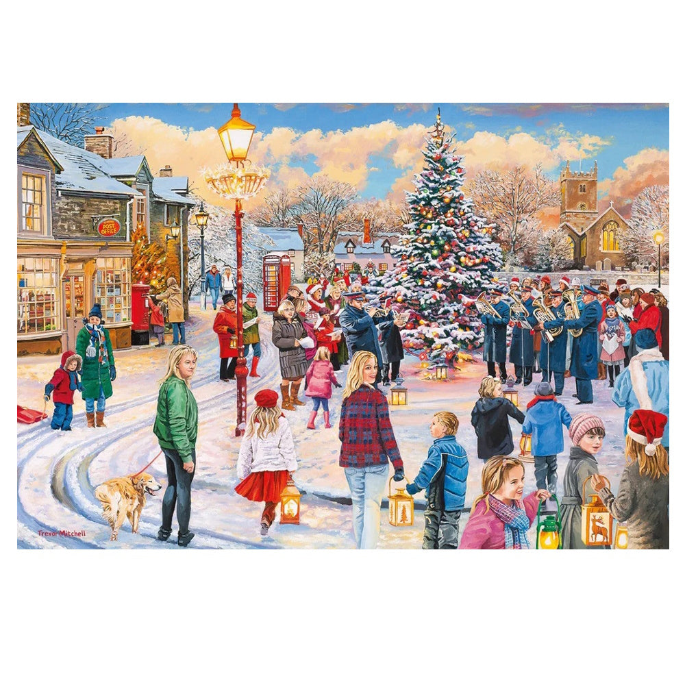 Gibsons 4 x 500 Piece Jigsaw Puzzles - Village Celebrations