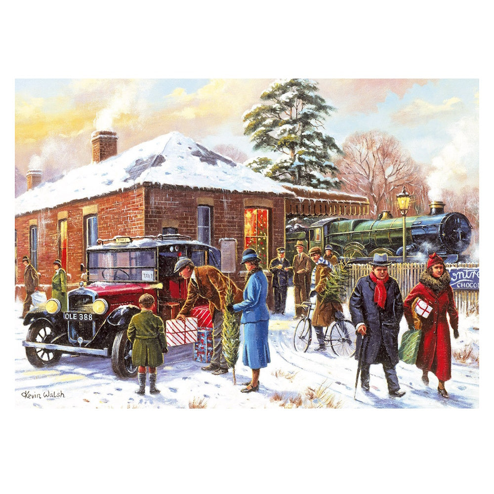 Gibsons 4 x 500 Piece Jigsaw Puzzles - Winter About Town