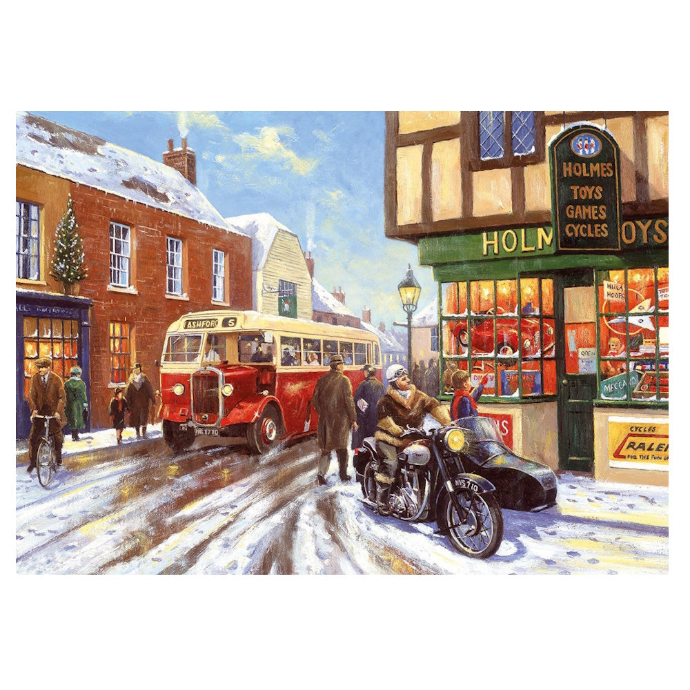 Gibsons 4 x 500 Piece Jigsaw Puzzles - Winter About Town