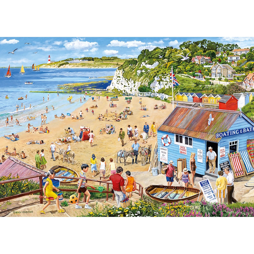 Gibsons 4 x 500 Piece Jigsaw Puzzles - Wish You Were Here