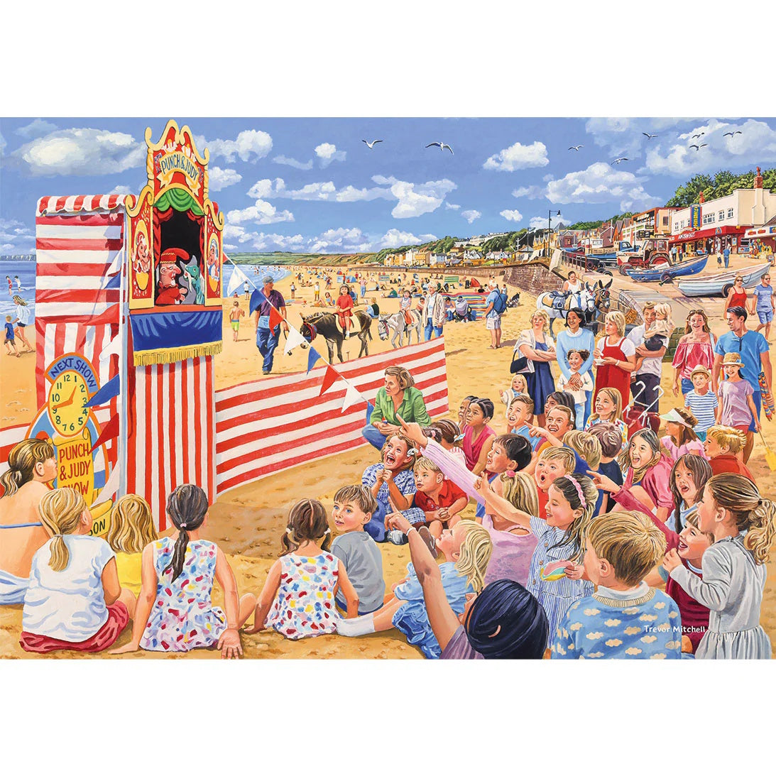 Gibsons 4 x 500 Piece Jigsaw Puzzles - Beside the Seaside