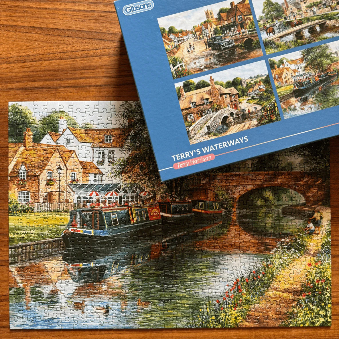 Gibsons 4 x 500 Piece Jigsaw Puzzles - Terry's Waterways