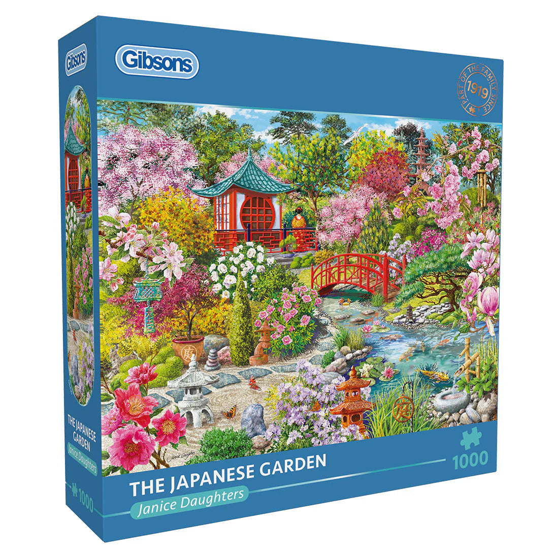 Gibsons 1000 Piece Jigsaw Puzzle - The Japanese Garden (Damaged Box)