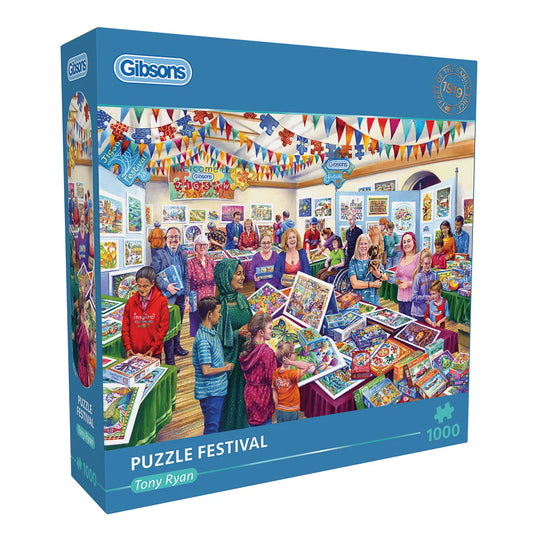 Gibsons 1000 Piece Jigsaw Puzzle - The Puzzle Festival (Damaged Box)