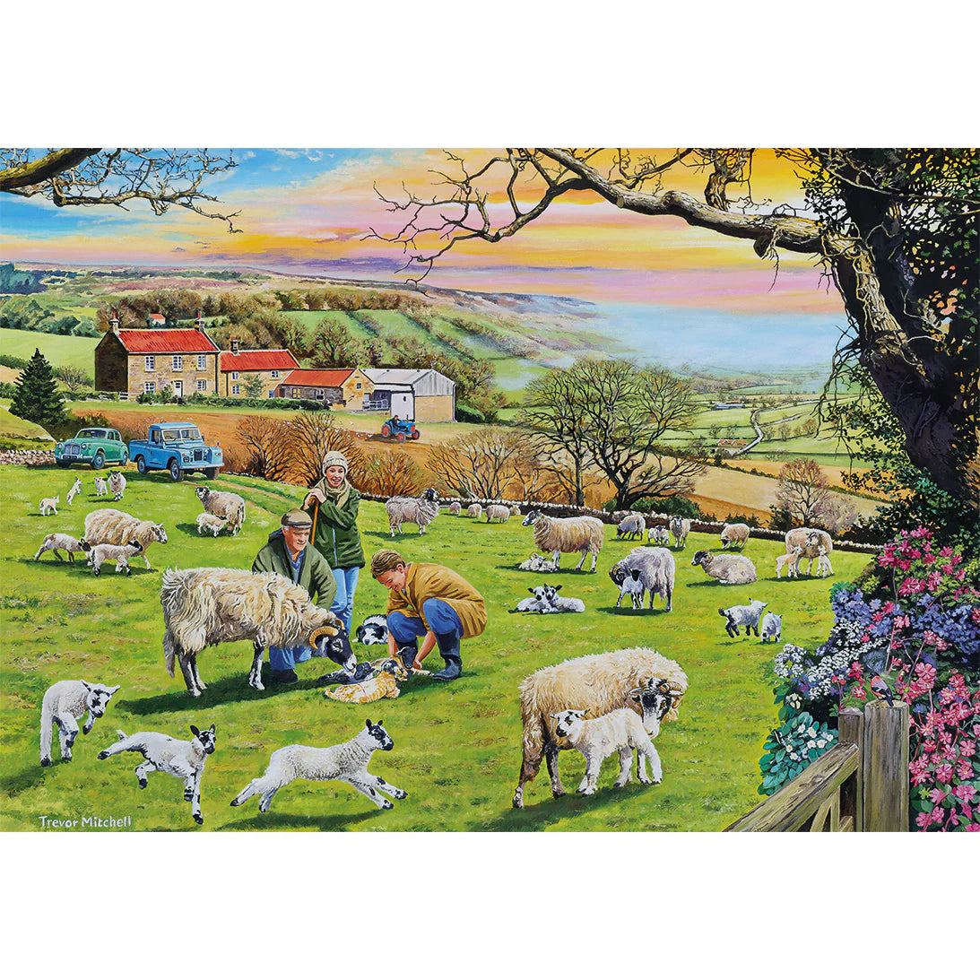 Gibsons 4 x 500 Piece Jigsaw Puzzles - Call the Vet (Damaged Box)