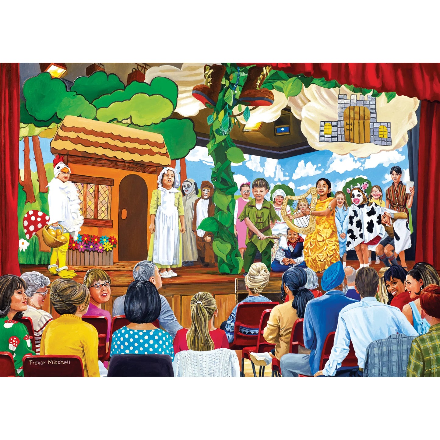 Gibsons 4 x 500 Piece Jigsaw Puzzles - School Days (Damaged Box)