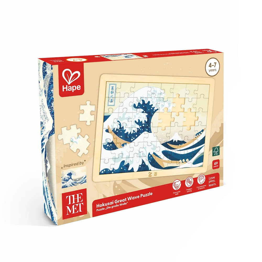 Hape x The Met Hokusai Great Wave Puzzle