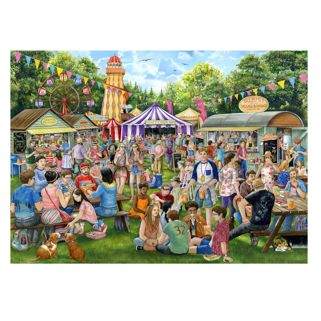 Holdson A Day Out 1000 Piece Puzzle - Sausage Cider Festival
