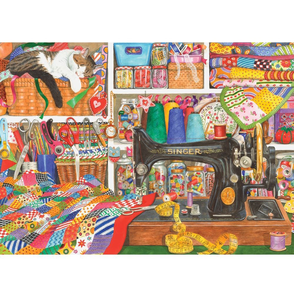 Holdson Artistic Flair 1000 Piece Puzzle - Quilt & Sew