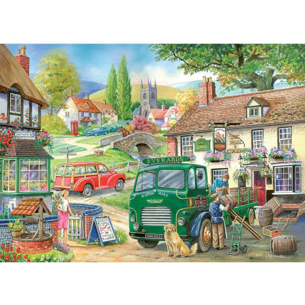 Holdson Country Charm 1000 Piece Puzzle - Roll Out the Barrel
