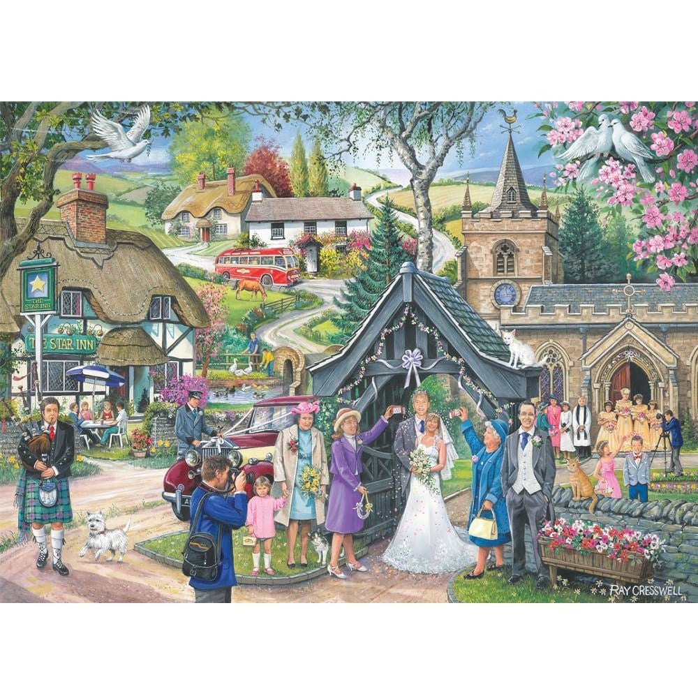 Holdson Country Charm 1000 Piece Puzzle - Wedding Day