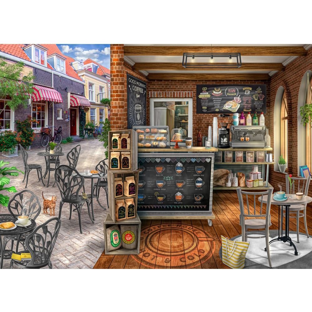 Holdson Streetwise Treasures 1000 Piece Puzzle - Coffee Shop