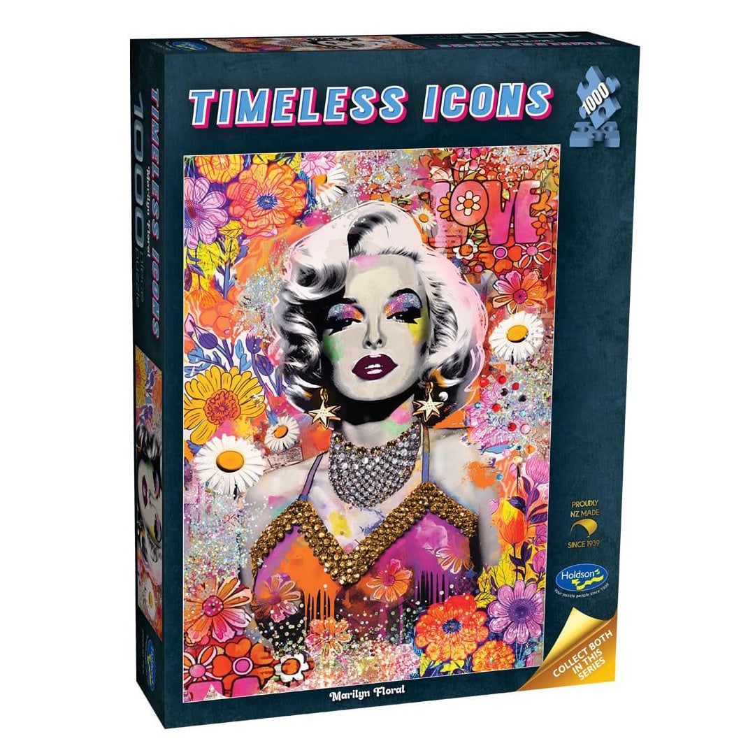 Holdson Timeless Icons 1000 Piece Puzzle - Marilyn Floral