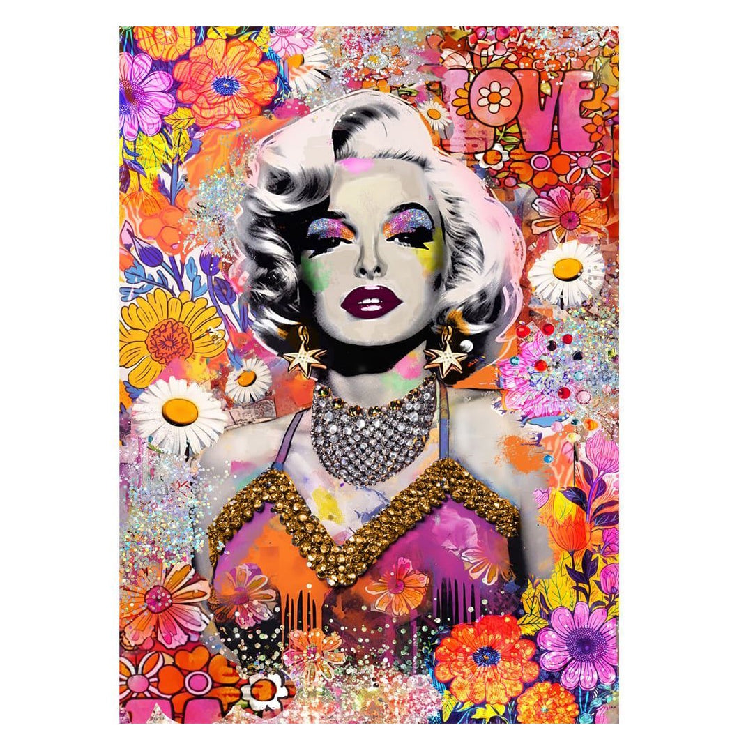 Holdson Timeless Icons 1000 Piece Puzzle - Marilyn Floral