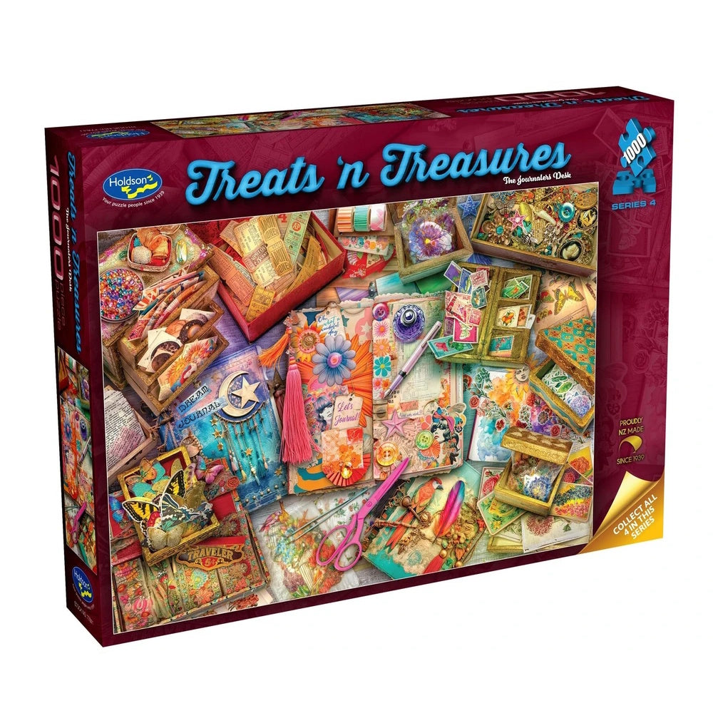 Holdson Treats 'n Treasures 1000 Piece Puzzle - The Journaler's Desk
