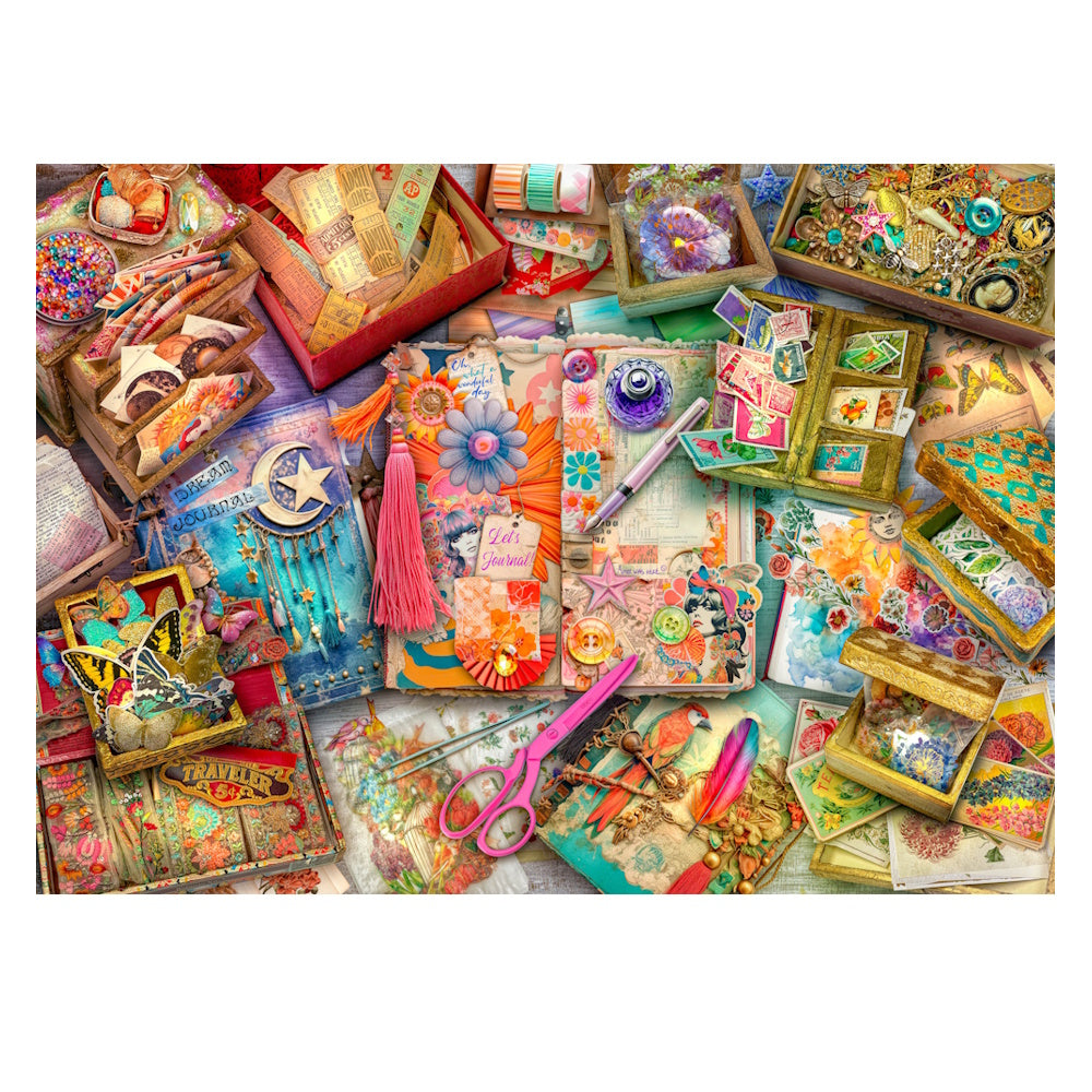 Holdson Treats 'n Treasures 1000 Piece Puzzle - The Journaler's Desk