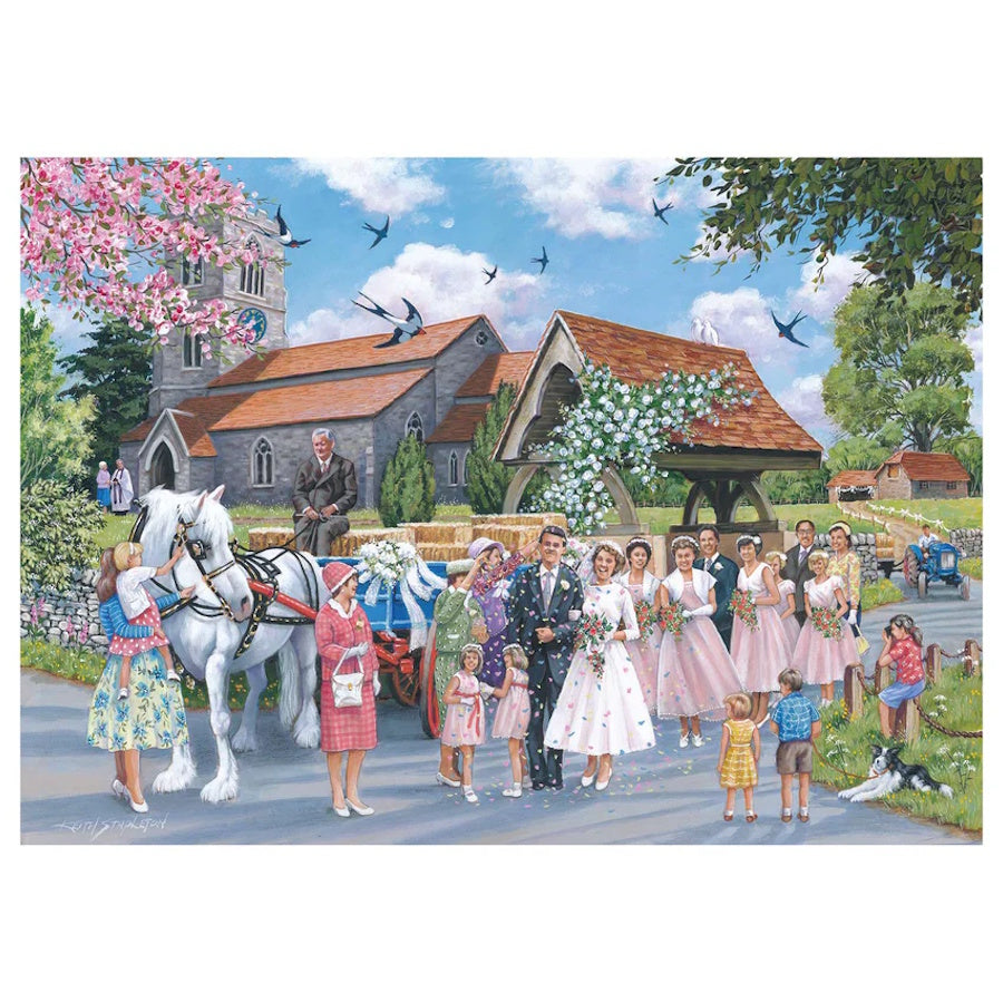 House of Puzzles 1000 Piece Puzzle - Country Wedding