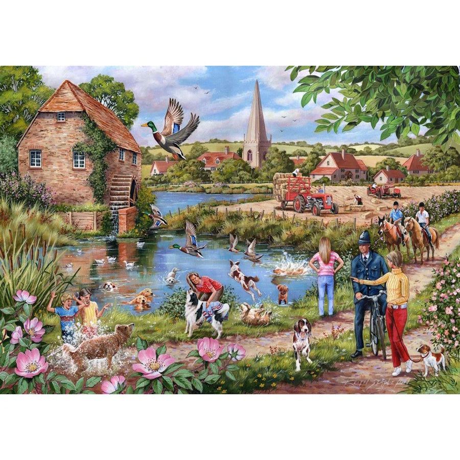 House of Puzzles 1000 Piece Puzzle - Doggy Paddle