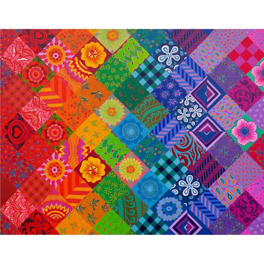 House of Puzzles 1000 Piece Puzzle - Patchwork Rainbow