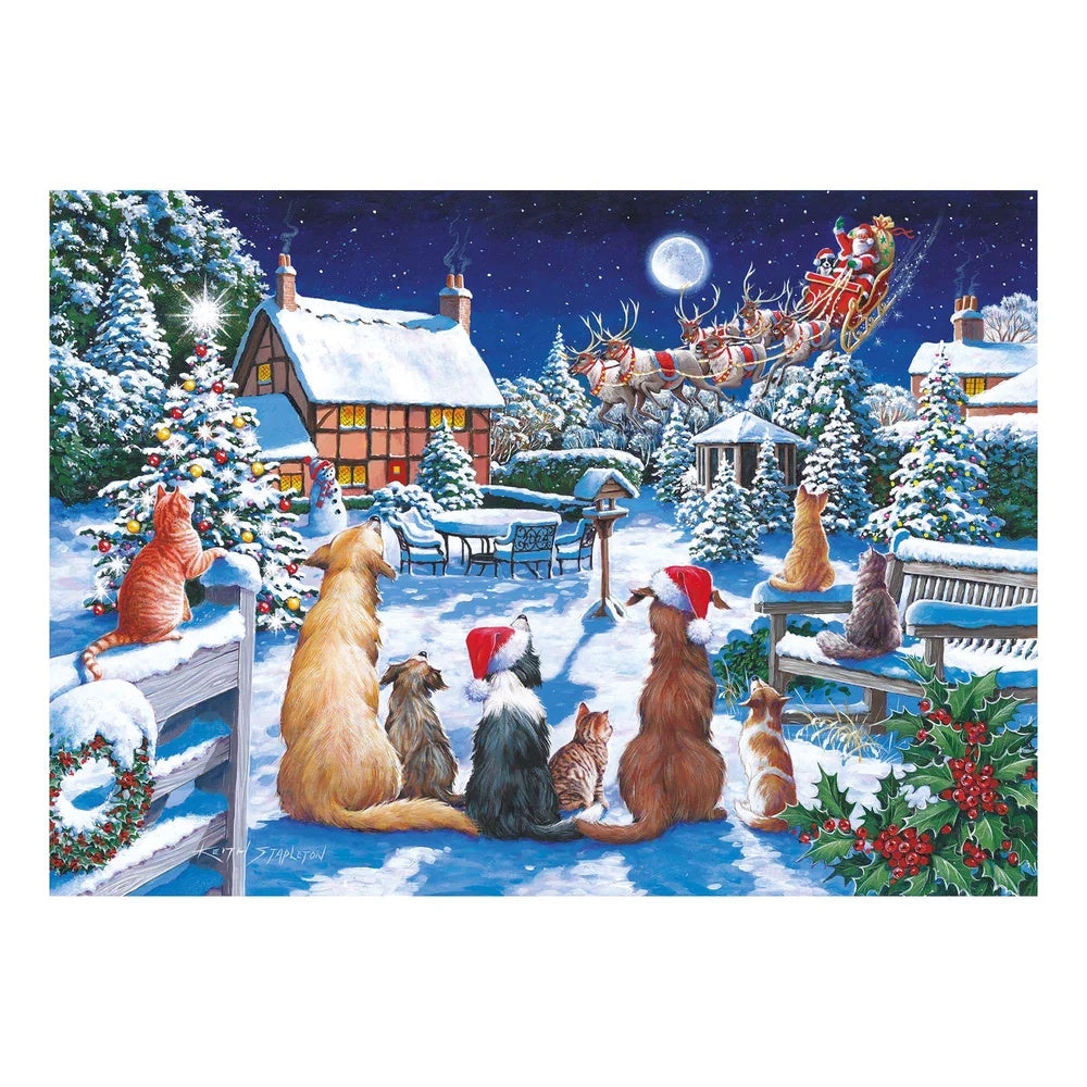 House of Puzzles 150 Piece Mini Puzzle - Santa Paws
