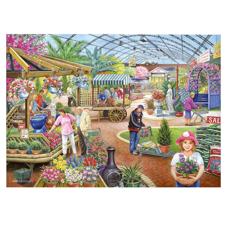House of Puzzles 500 Piece Puzzle - At the Garden Centre